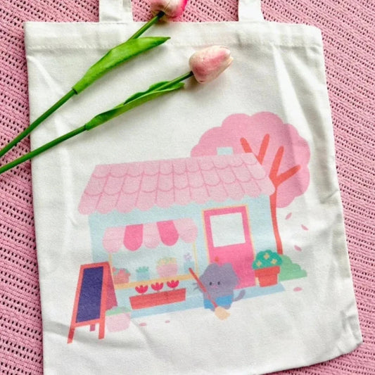 flower shop tote bag