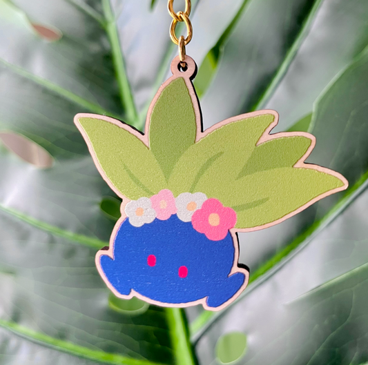 plant wooden charm (CHARM PART ONLY)