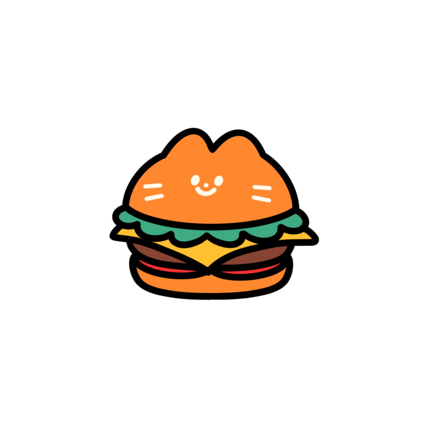 kitty burger sticker [COMING SOON]