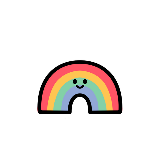 eco-friendly rainbow charity sticker [PREORDER]