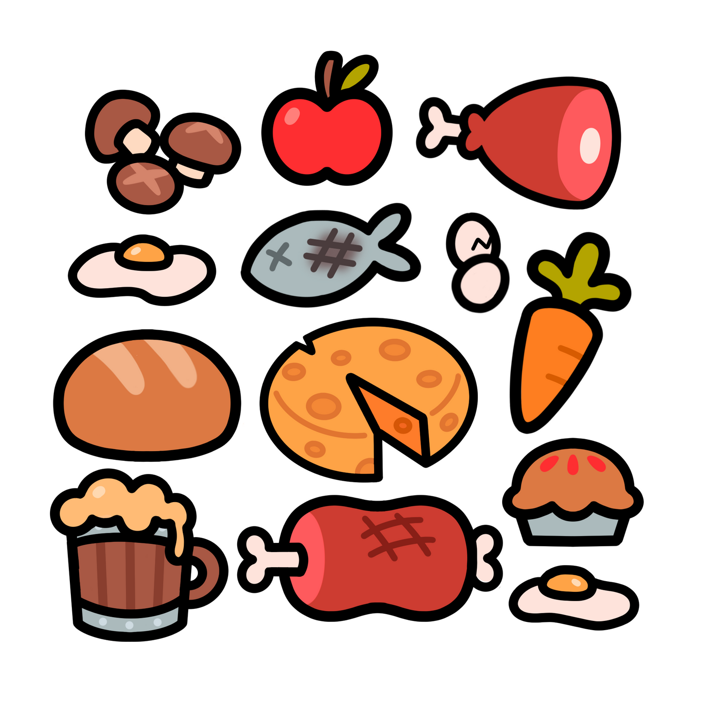 adventure food vinyl sticker sheet [PREORDER]