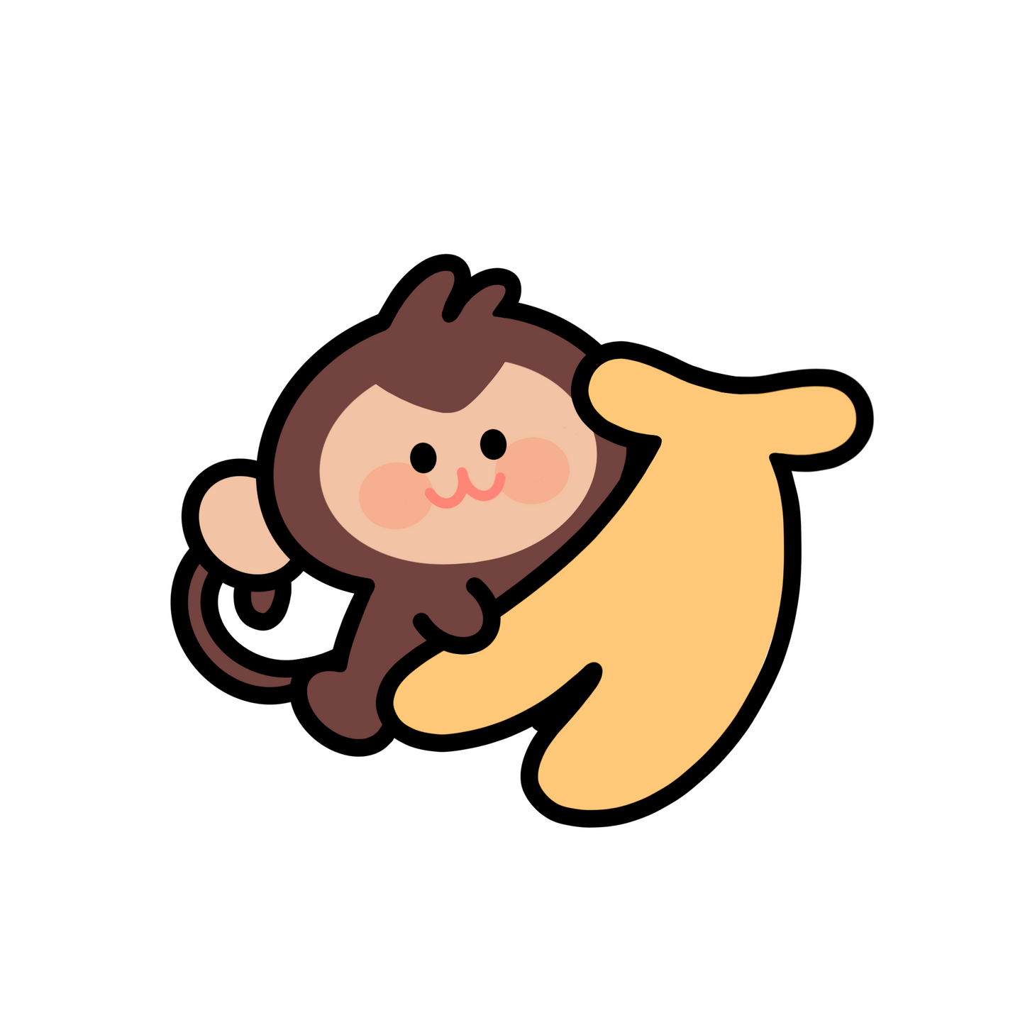 monkey vinyl sticker (members only) [COMING SOON]