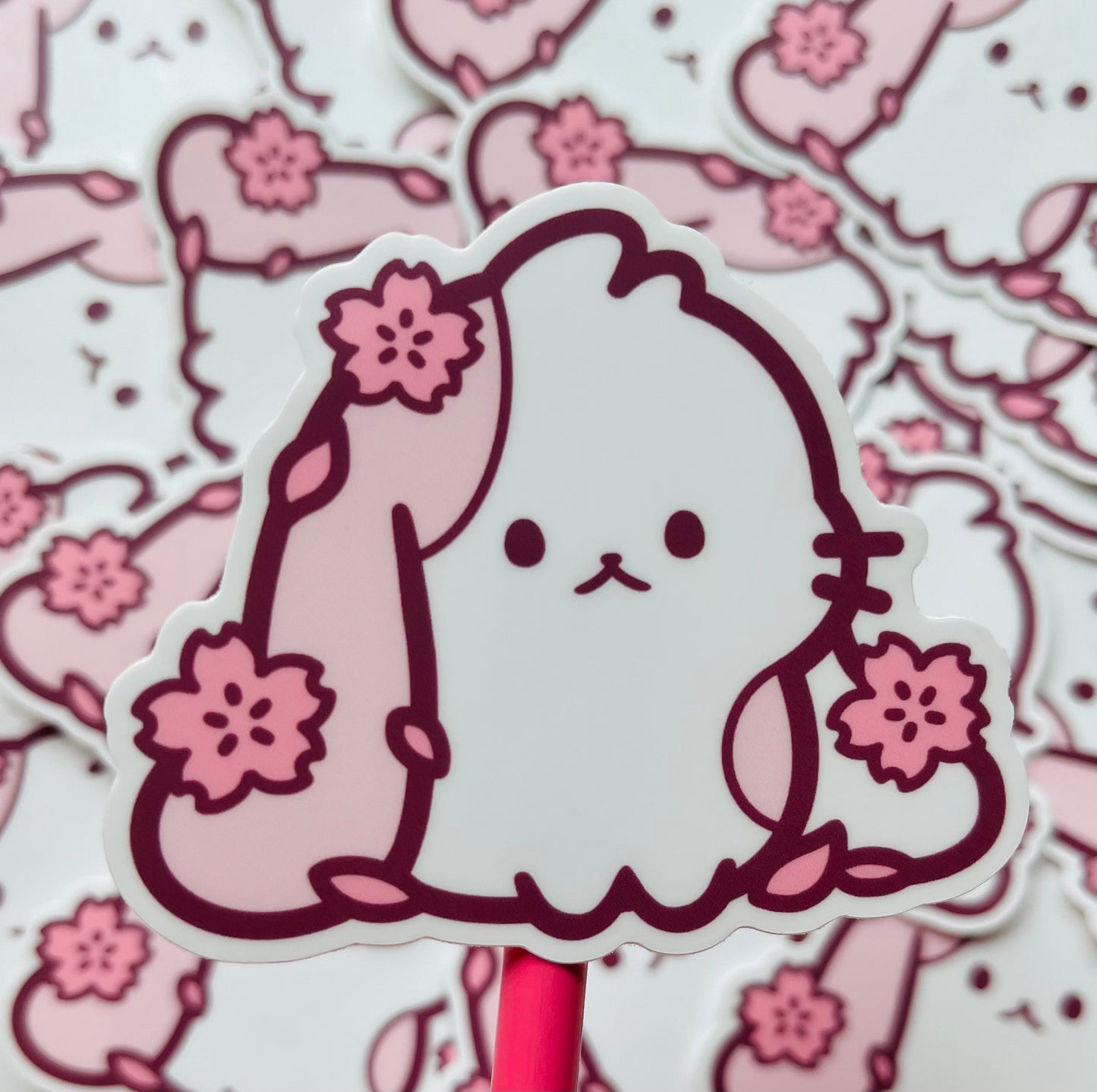 blossom bunny sticker (members only)